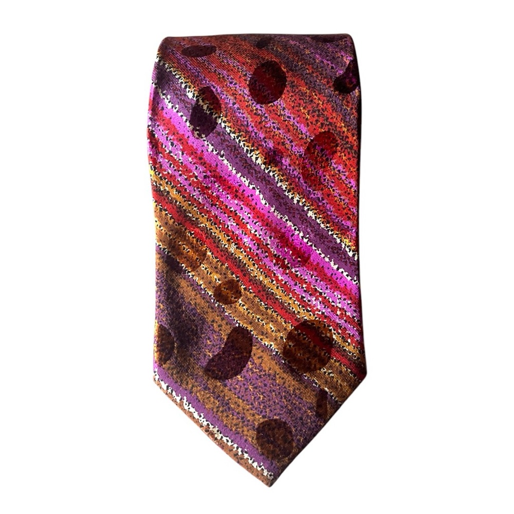 Serica Elite Abstract Polka Dot Stripe Tie